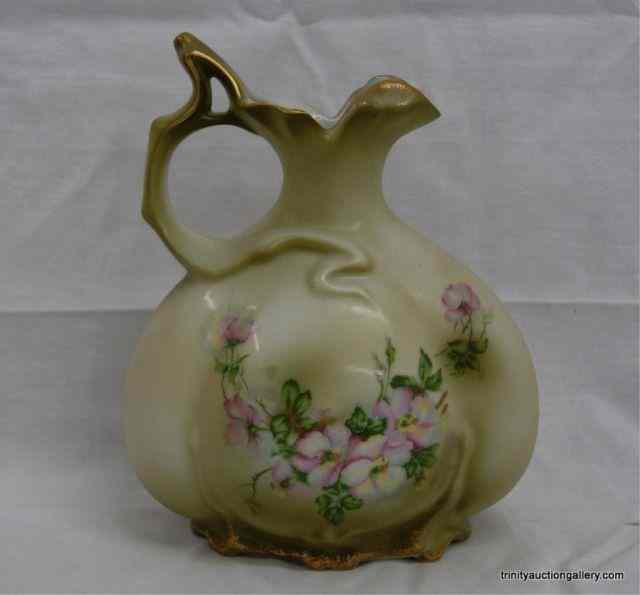 Appraisal: Hanp Painted Nippon Porcelain China PitcherIs a very nice hand