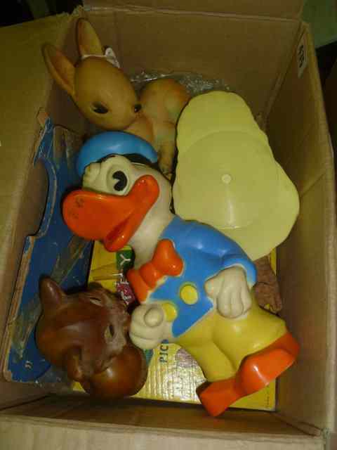 Appraisal: A COLLECTION OF VARIOUS CHILD'S RUBBER TOYS including Donald Duck