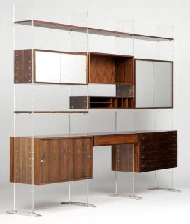 Appraisal: Poul Norreklit Danish Modern Selectform wall unit Mid- s Selectform