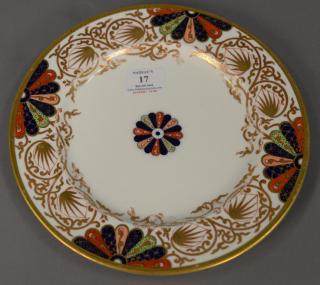 Appraisal: Set of twelve Copeland porcelain dinner plates gold decorated border