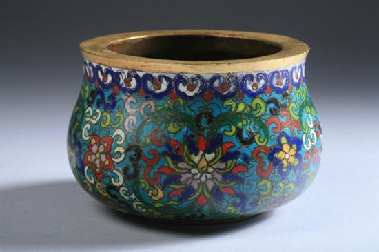 Appraisal: CHINESE CLOISONN CENSER Zhengde mark th century - in diam