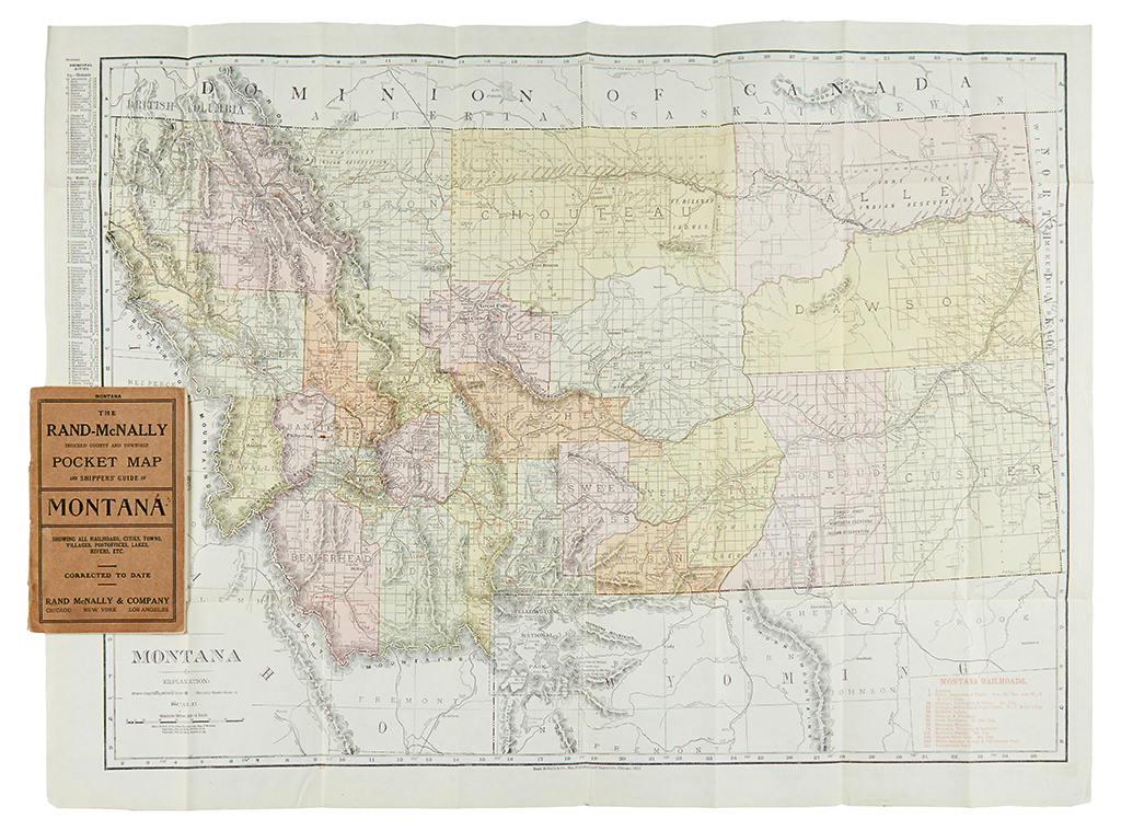 Appraisal: MONTANA Rand McNally Co The Rand-McNally Indexed County and Township