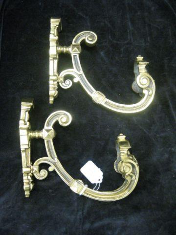 Appraisal: Pair of Victorian Brass Tiebacks