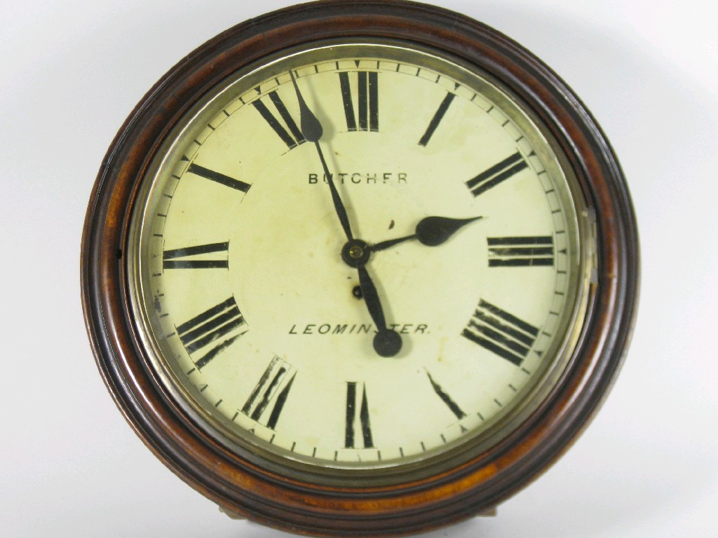 Appraisal: A large circular Wall Clock the white enamel dial marked