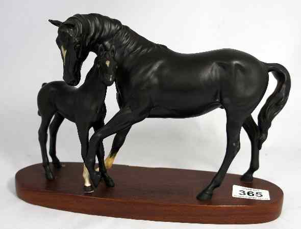 Appraisal: Beswick Connoisseur Model of Black Beauty and Foal A