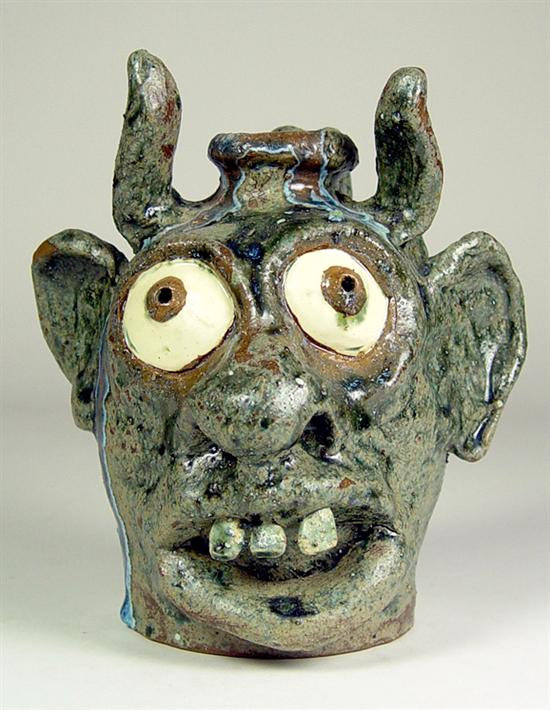 Appraisal: WA Flowers Devil Face Jug high