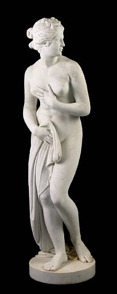 Appraisal: A Neoclassical style carved marble figure of Venus th century