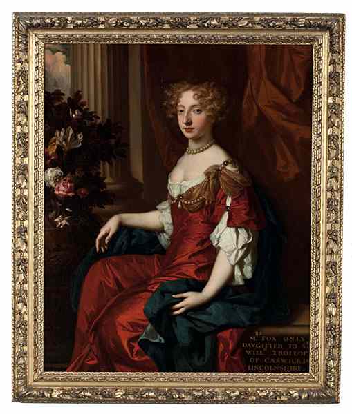 Appraisal: Portrait of Mrs Fox School of John Riley School of