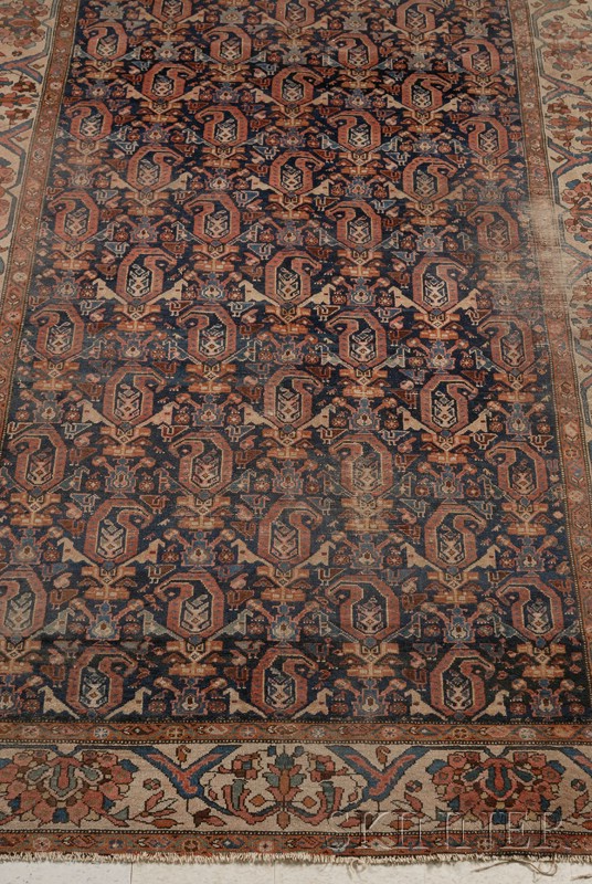 Appraisal: Hamadan Carpet Northwest Persia late th century areas of wear