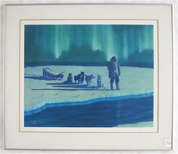 Appraisal: FRED MACHETANZ OFF-SET LITHOGRAPH Alaska New York - What Every