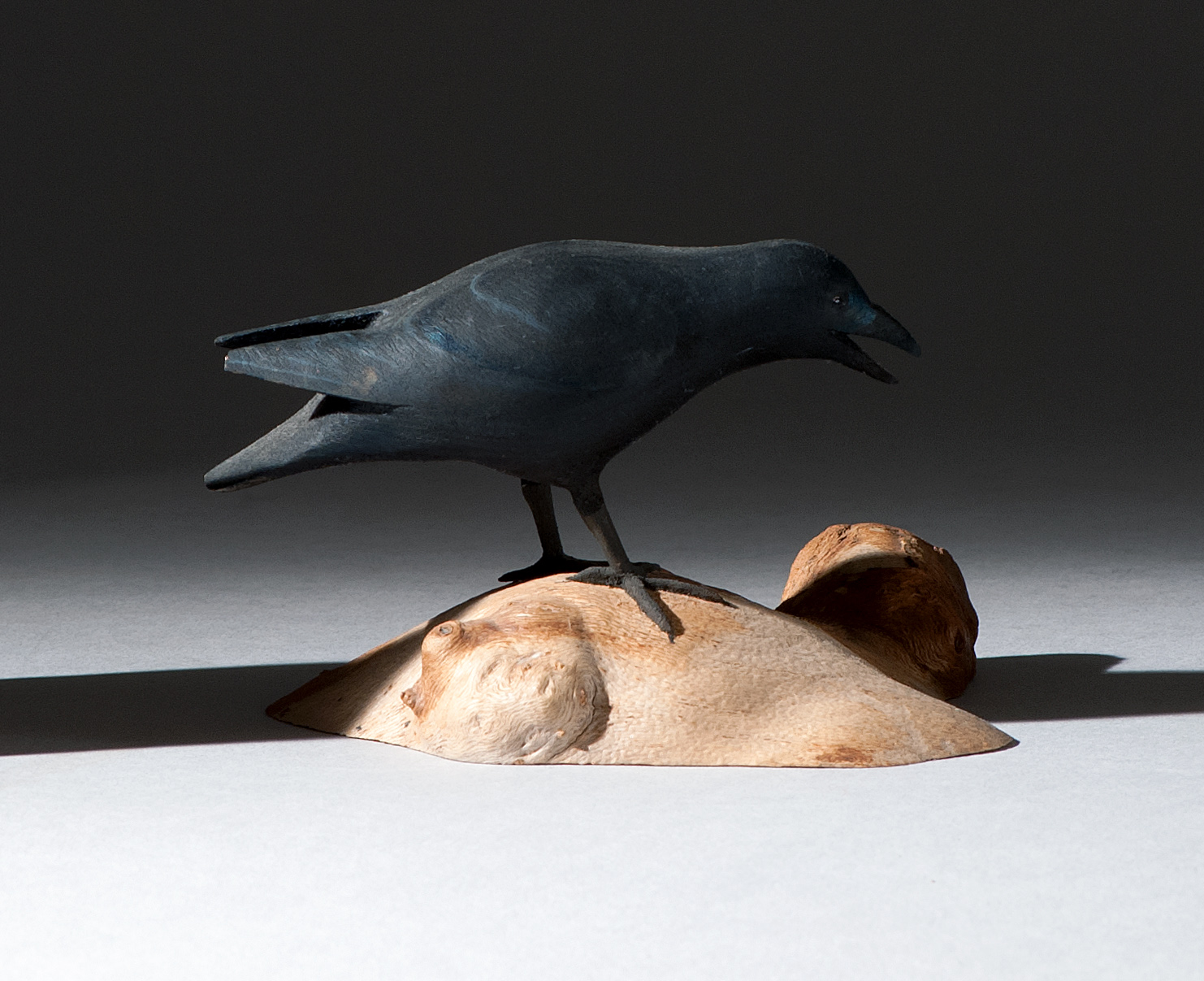 Appraisal: MINIATURE CROW By Harold Gibbs of Barrington Rhode Island Mouth