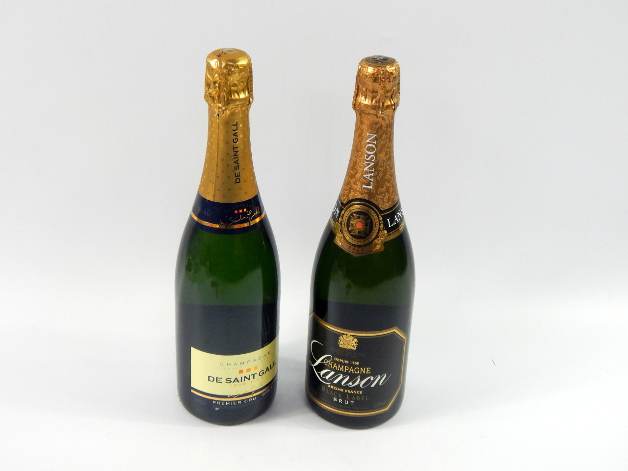 Appraisal: A bottle of Lanson Champagne and a bottle of De