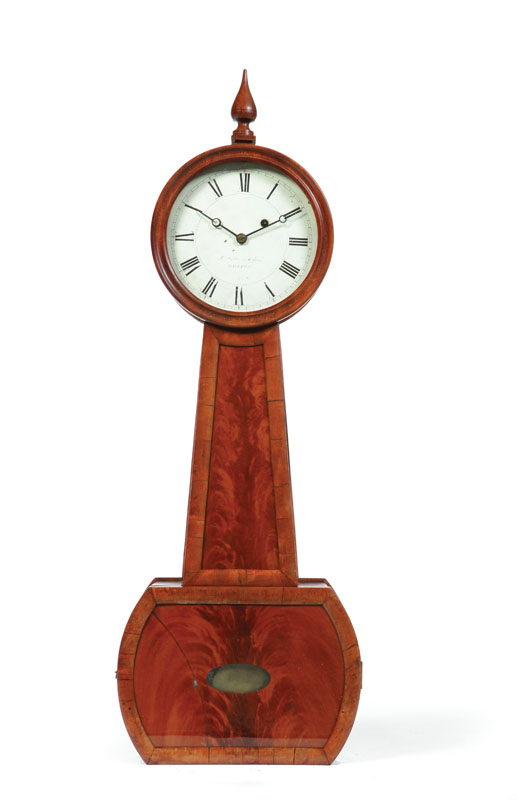 Appraisal: BANJO CLOCK Simon Willard and Son Boston Massachusetts ca mahogany