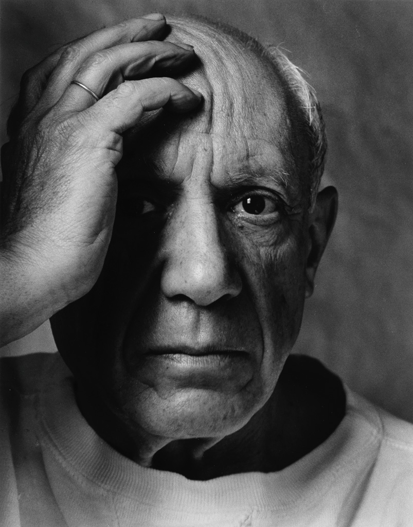 Appraisal: ARNOLD NEWMAN - Picasso Silver print the image measuring x