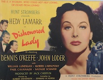 Appraisal: Another Vintage Movie Poster From Dishonored Lady Another Dishonored Lady