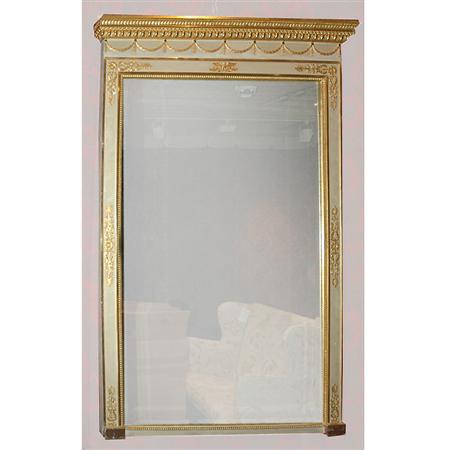 Appraisal: Empire Style Gilt Decorated Pier Mirror Estimate -