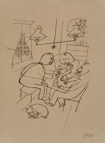 Appraisal: GEORGE GROSZ J gerlatein Photo lithograph - x mm x