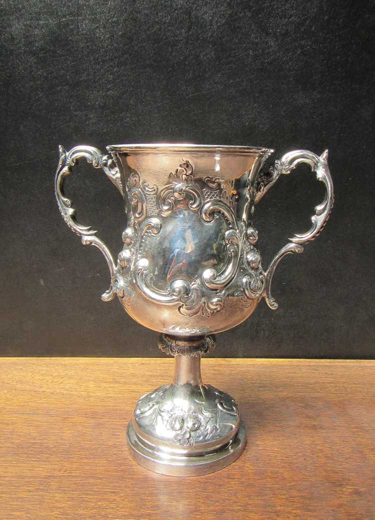 Appraisal: ENGLISH VICTORIAN STERLING SILVER LOVING CUP hallmarked London Henry Holland