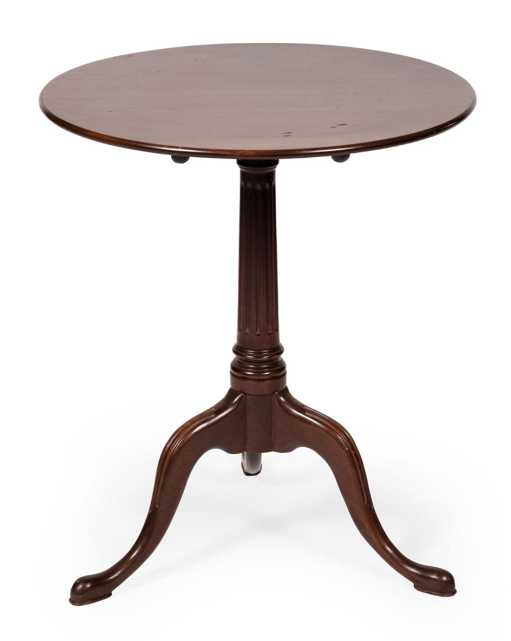 Appraisal: KITTINGER TILT-TOP TEA TABLE MID- TH CENTURY HEIGHT DIAMETER OF