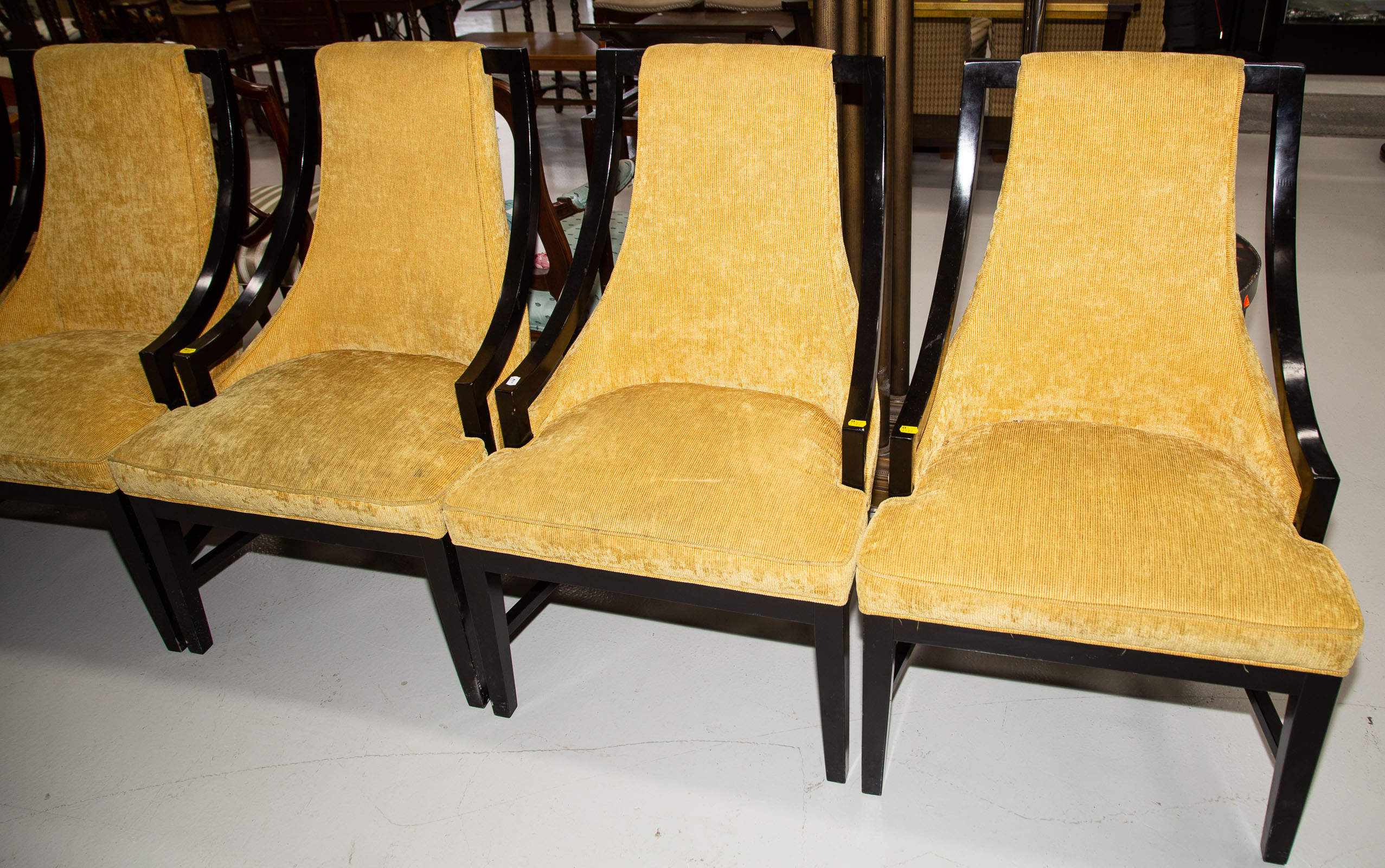 Appraisal: SET OF SIX SOUTHFIELD ART DECO STYLE ARMCHAIRS Later th