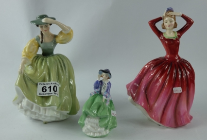 Appraisal: Royal Doulton figures Buttercup HN Katrina HN and small Top