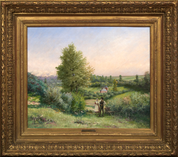 Appraisal: Eugene Hippolyte Forest French b View of the Countryside with