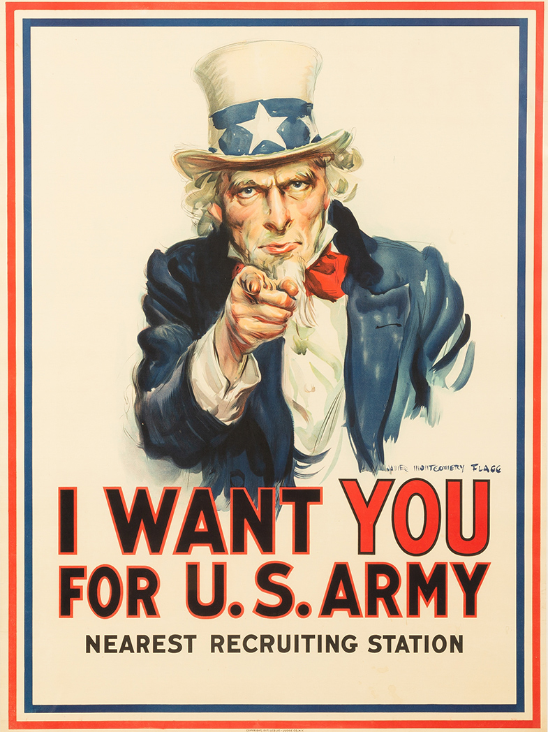 Appraisal: JAMES MONTGOMERY FLAGG - I WANT YOU FOR U S