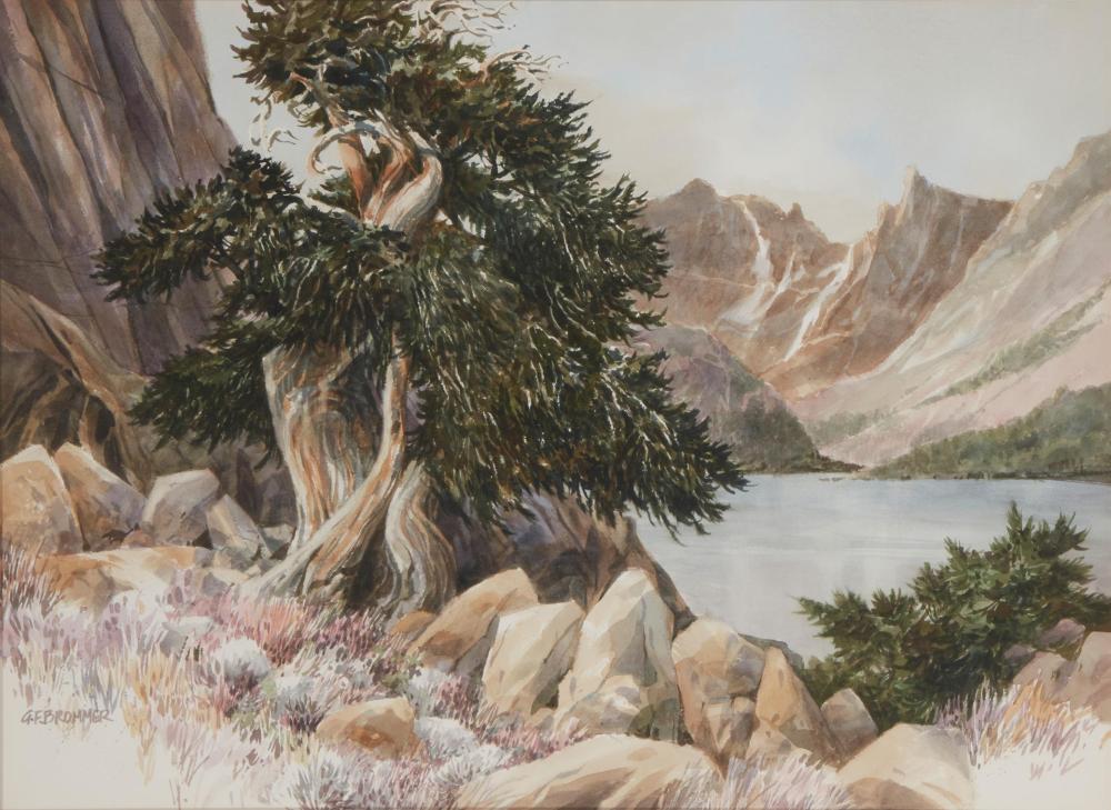 Appraisal: Gerald Brommer b Berkeley CA High Sierras Watercolor on paper