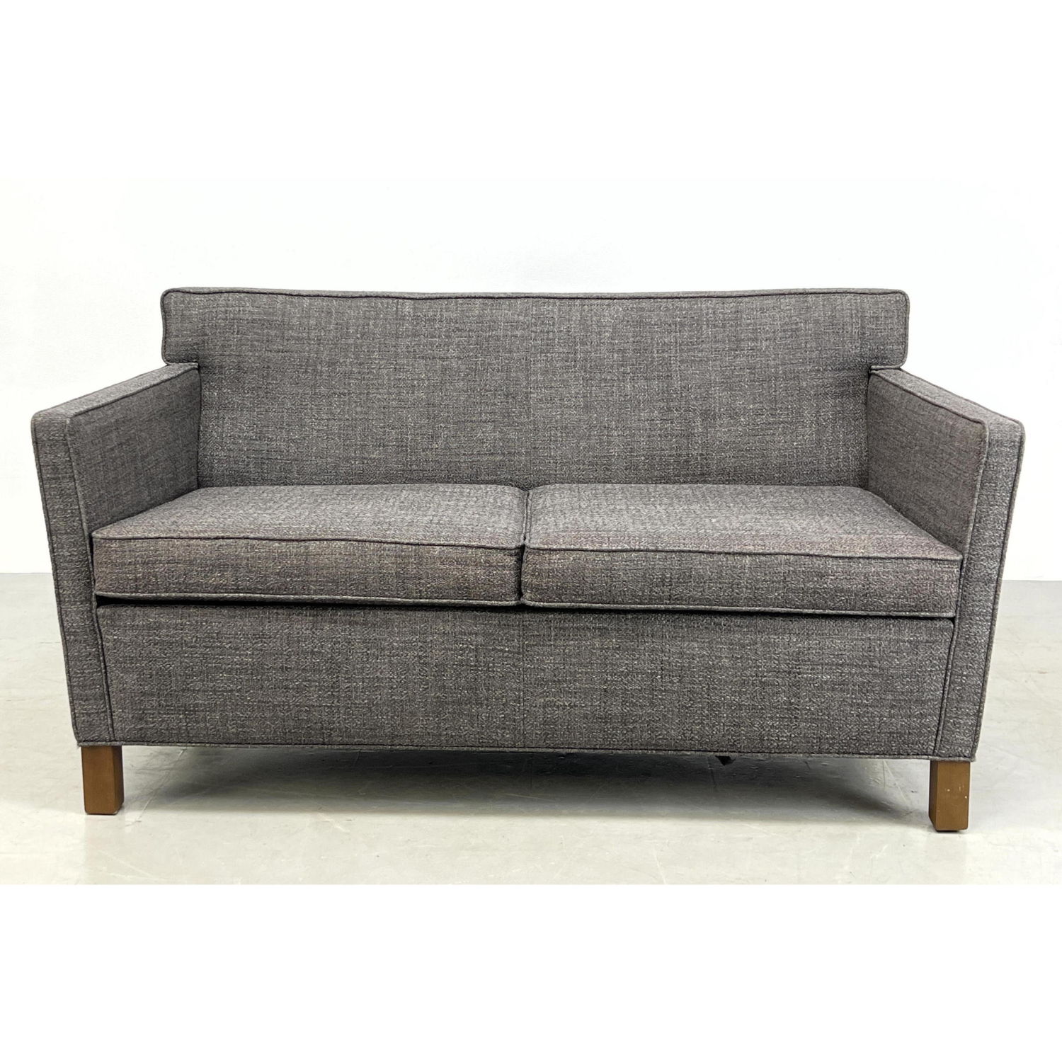 Appraisal: MIES VAN DE ROHE for KNOLL Sofa Love Seat Nubby