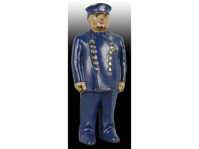 Appraisal: Cast Iron Policeman Still Bank Description Made by Arcade in