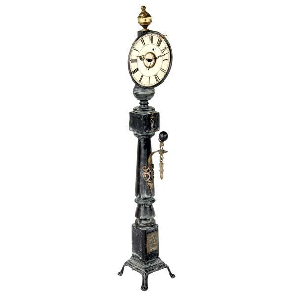 Appraisal: ROGER WOOD Klockwerk floor standing clock comprised of a turned