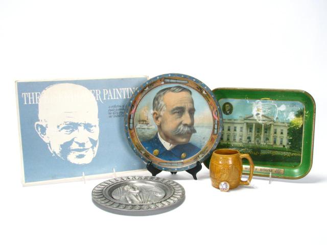 Appraisal: Group of Political and Cultural Memorabilia including The Eisenhower Paintings