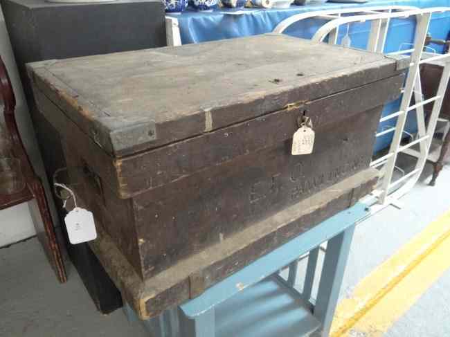 Appraisal: th c tool trunk Marked ''Pawling N Y'' on front