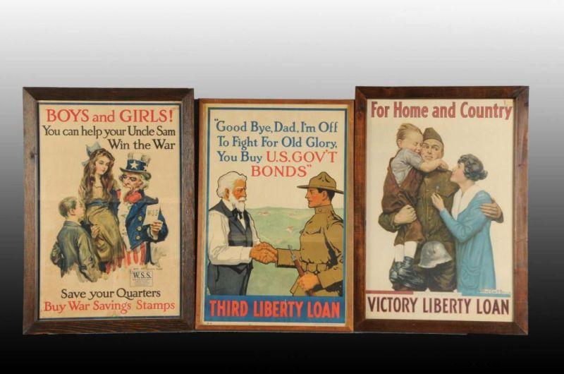 Appraisal: Lot of Assorted Paper War Bond Loan Posters Description s