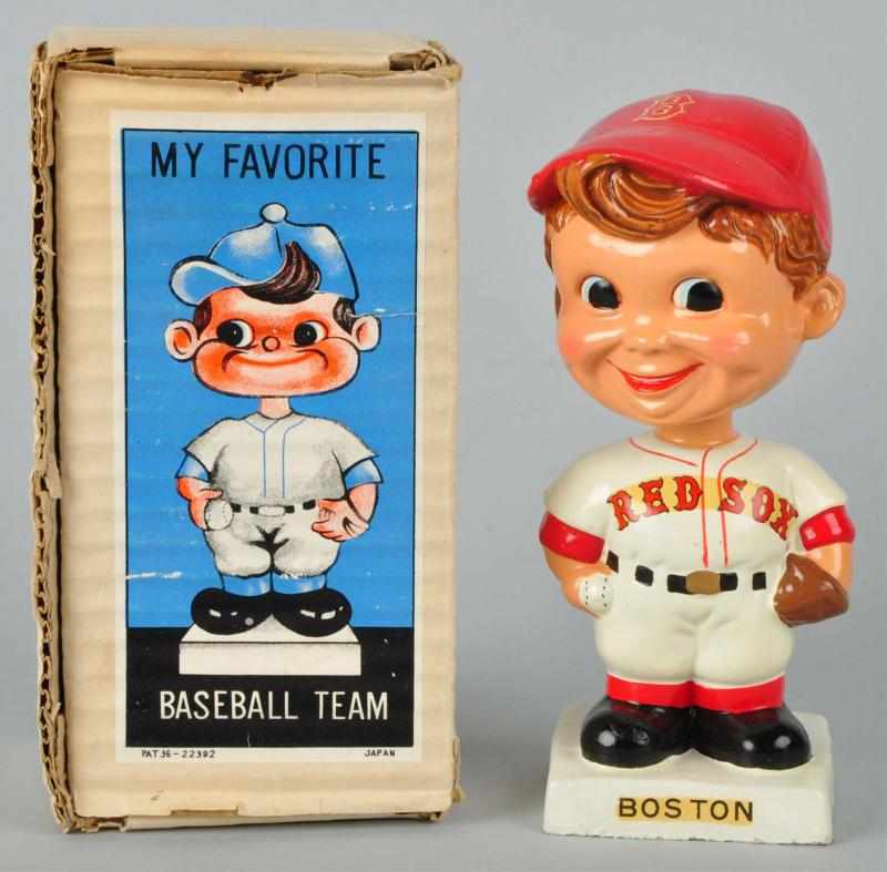 Appraisal: Boston Red Sox Baseball Bobbing Head Doll Description White square