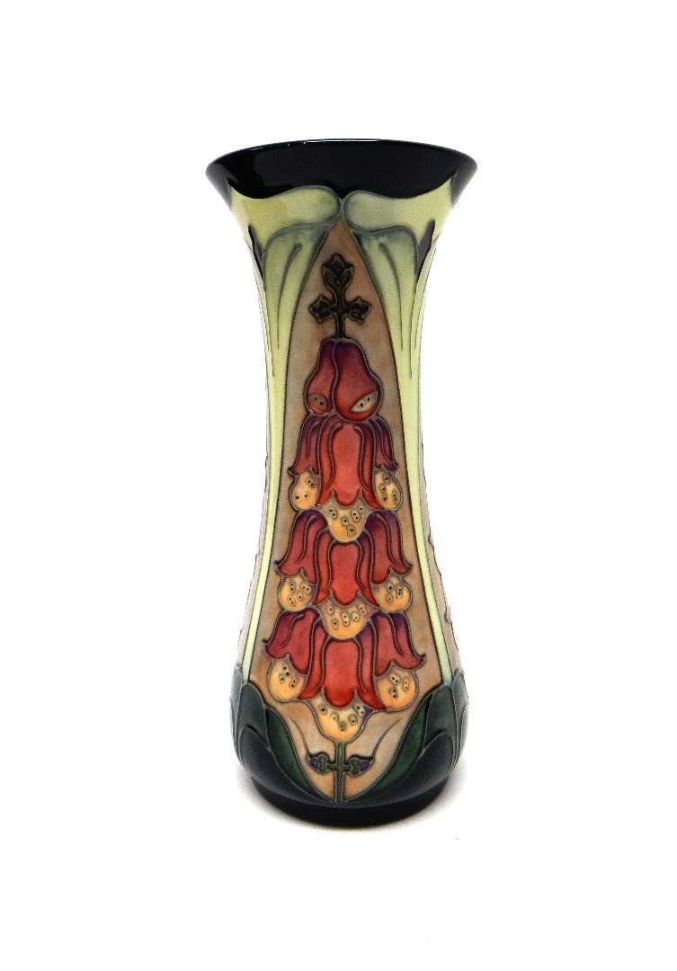 Appraisal: A Moorcroft 'Foxglove' vase circa cm high boxed