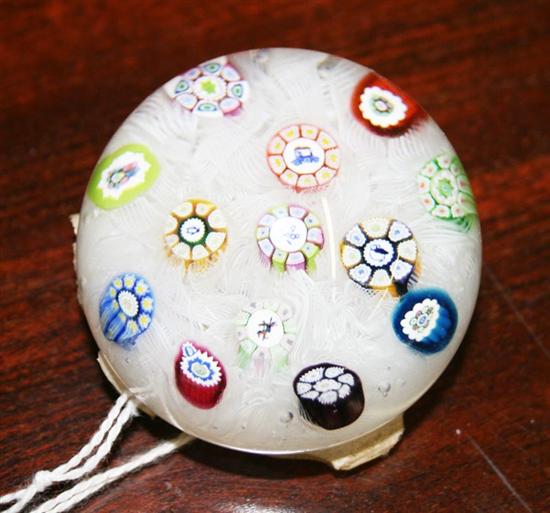 Appraisal: Millefiori paperweight Early th century Dia