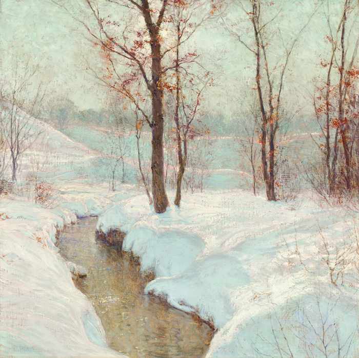 Appraisal: WALTER LAUNT PALMER American - Winter Stream oil on canvas