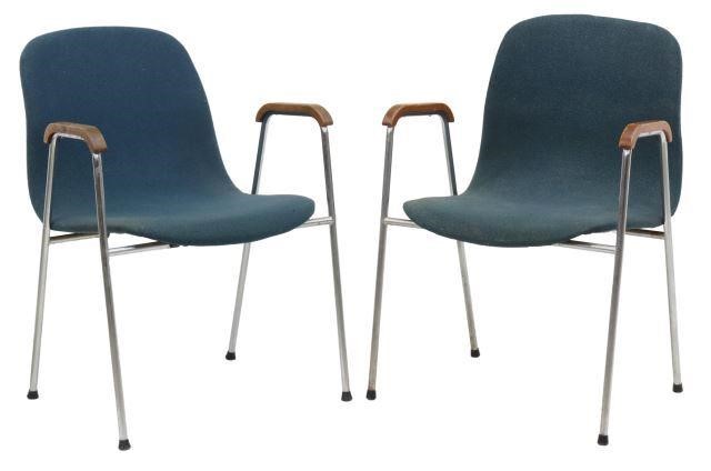 Appraisal: pair Danish mid-century modern armchairs Akho Mobler c s- s