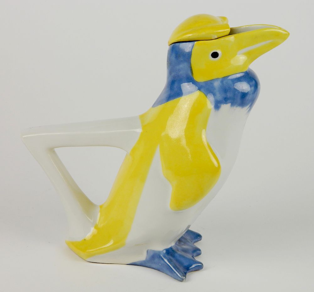 Appraisal: Edward Marcel Sandoz figural pitcher Theodore Haviland figural penguin pitcher