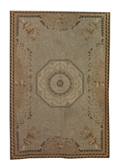 Appraisal: Louis XVI Aubusson-Style Needlepoint Carpet ' x '