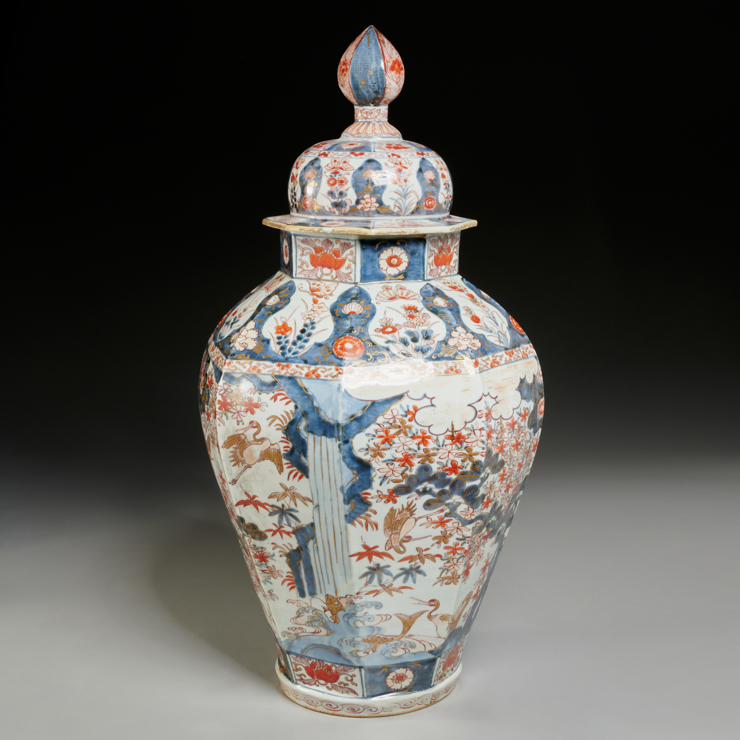 Appraisal: LARGE IMARI PORCELAIN COVERED JAR EX-CHRISTIE'S Edo Period th c