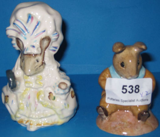 Appraisal: Beswick Beatrix Potter Figures Old Mr Bouncer and Lady Mouse