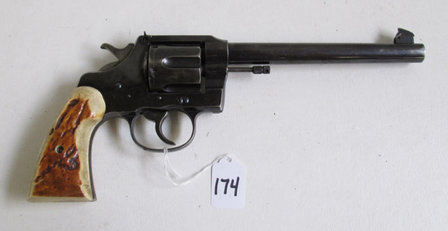 Appraisal: COLT NEW SERVICE DOUBLE ACTION TARGET REVOLVER Colt caliber barrel