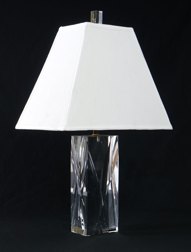 Appraisal: FELICE ANTONIO BOTTA ITALIAN ACRYLIC LAMP Shaped acrylic base with