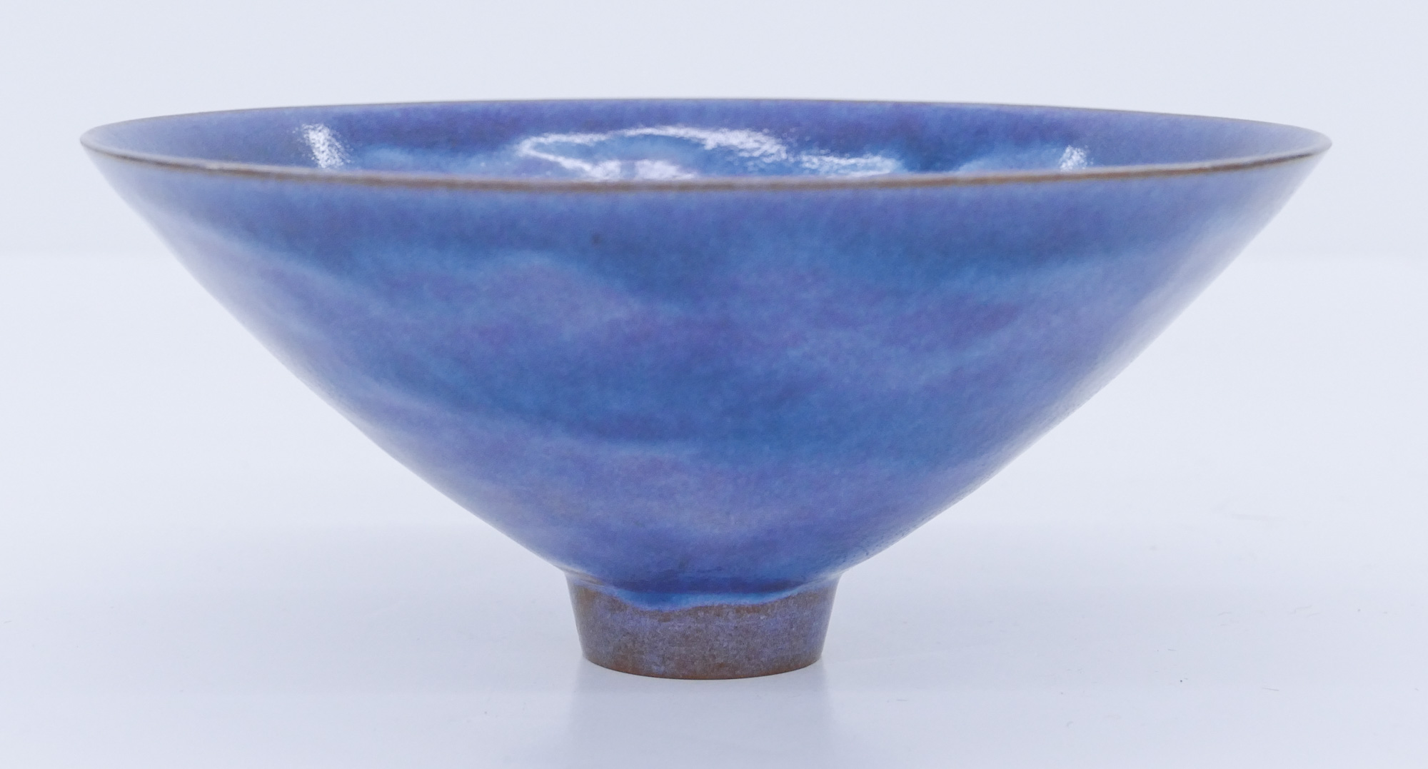 Appraisal: Gertrude Otto Natzler th Cent American Blue Conical Bowl Ceramic