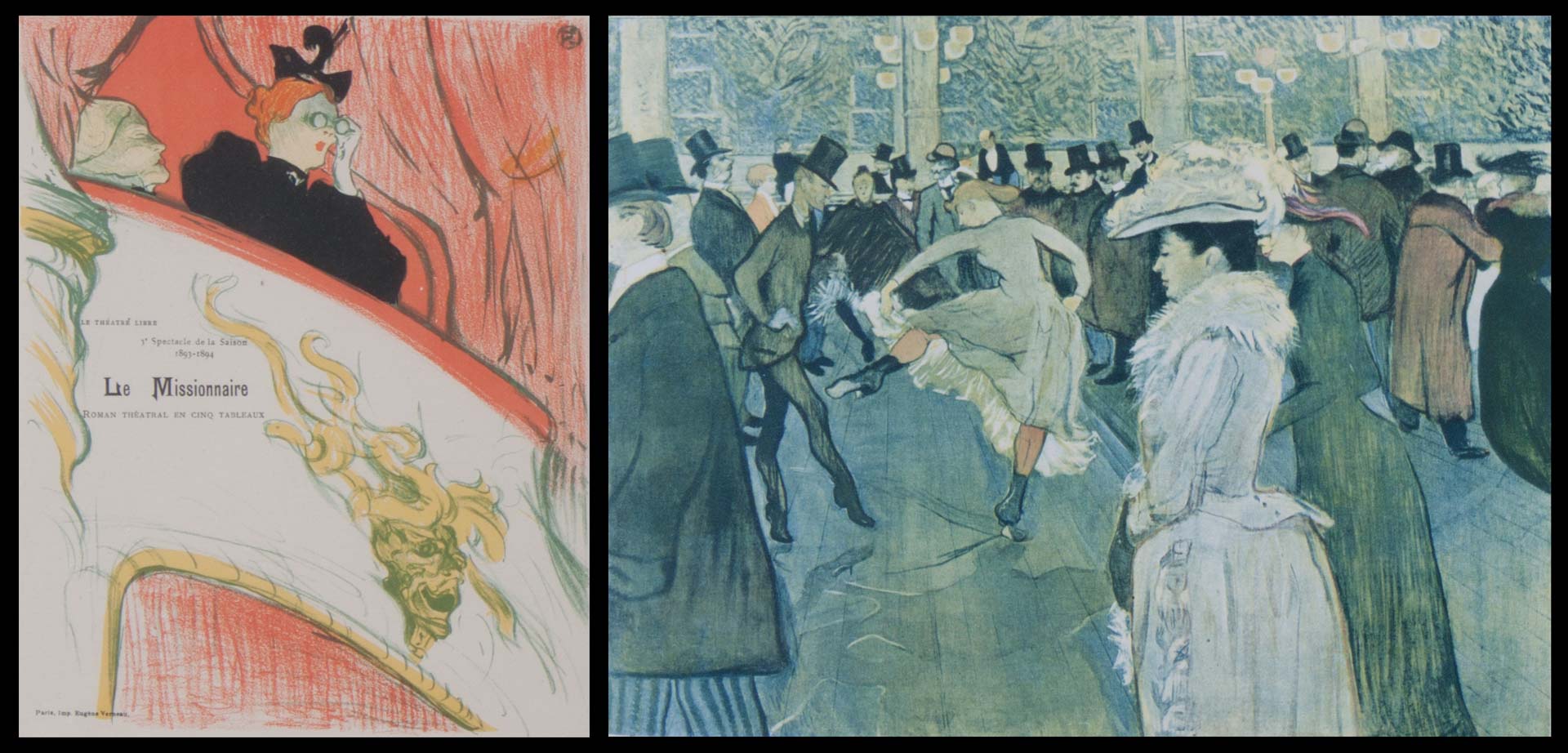 Appraisal: Toulouse Lautrec print and an Albi print Henri de Toulouse-Lautrec