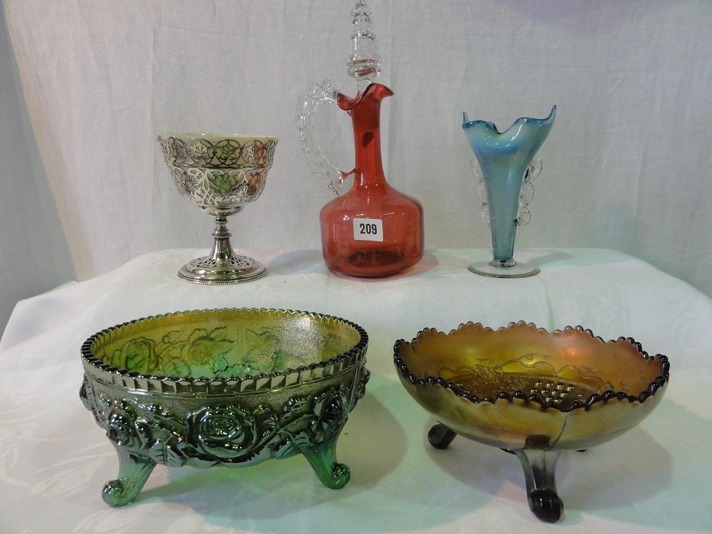 Appraisal: A collection of Carnival glassware comprising seven bowls and dishes