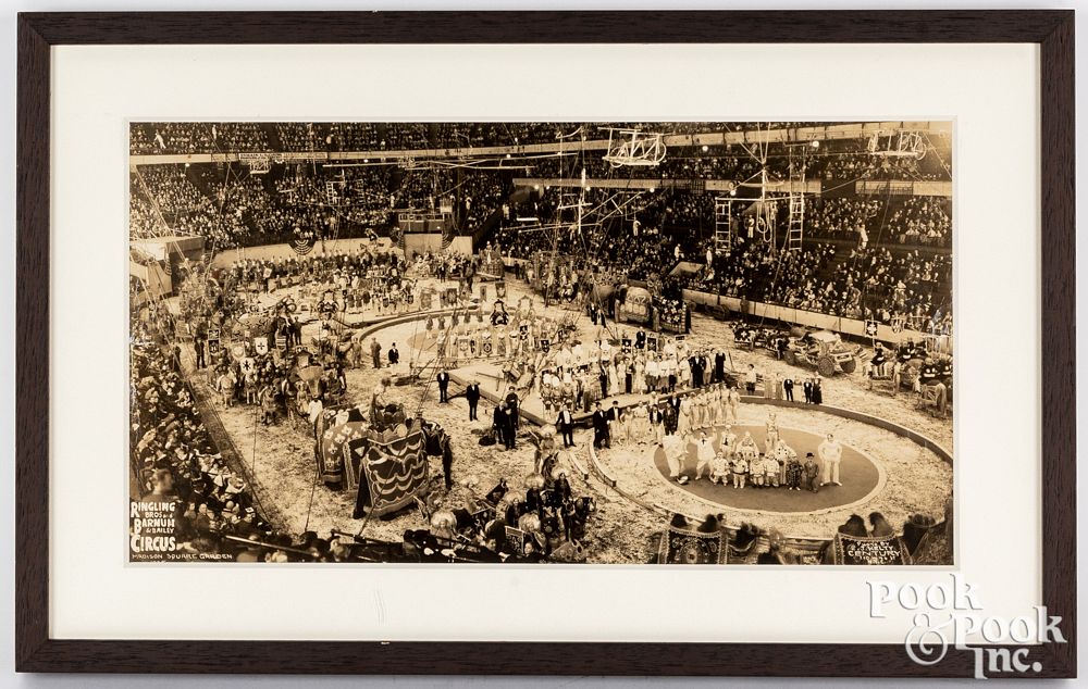 Appraisal: Large circus photograph Ringling Brothers Large circus photograph of a