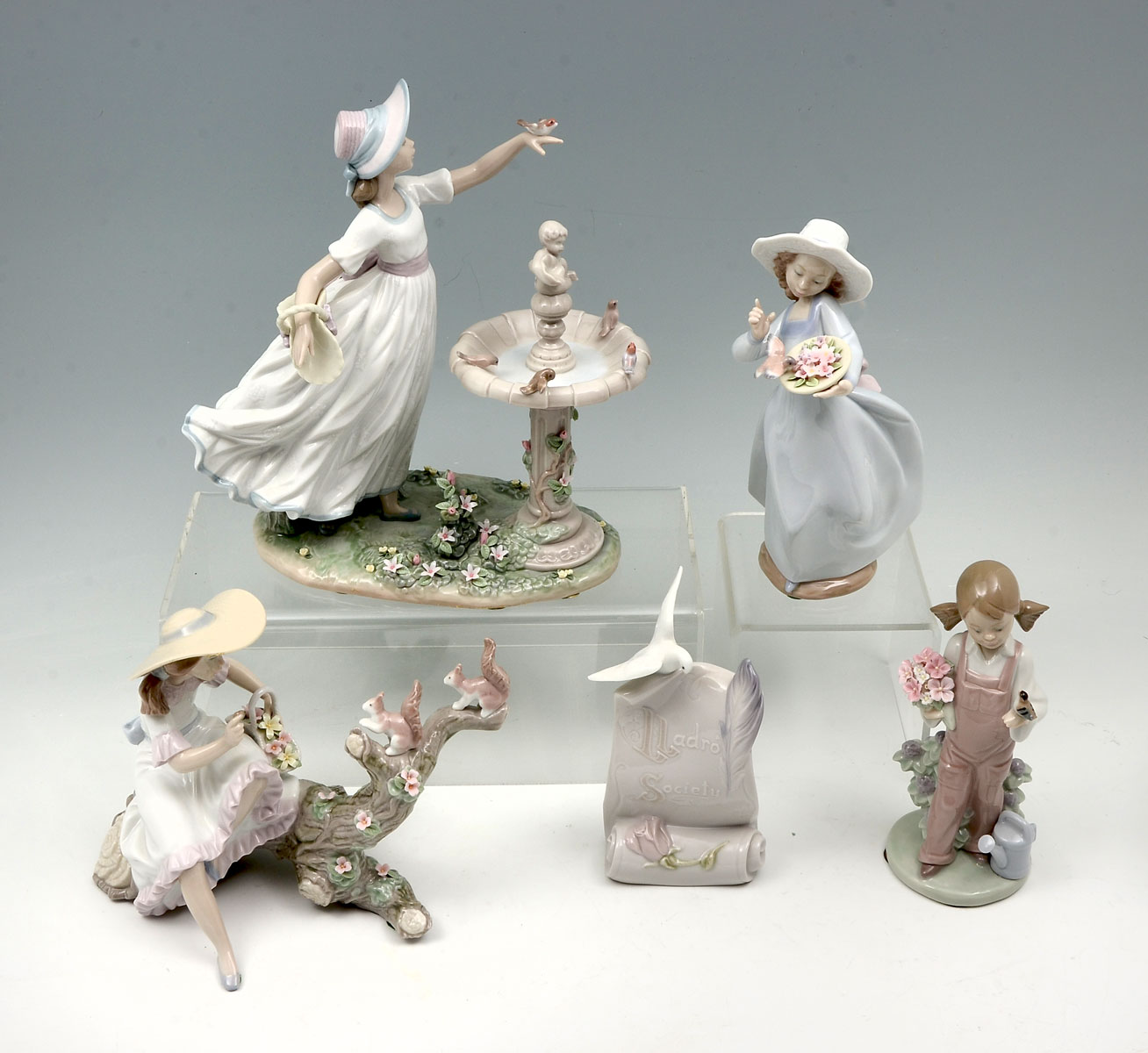 Appraisal: PC LLADRO SQUIRREL BIRD COLLECTION ''Spring Time Friend'' '' H